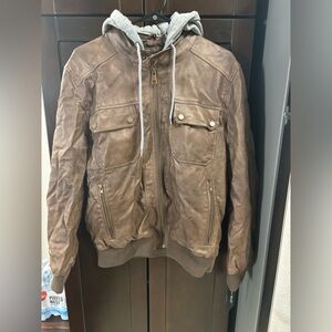 Brand new never worn Men’s leather jacket